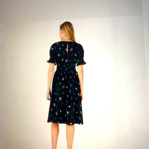 NWT Kate Spade Chinoiserie Buds Puff-Sleeve Braire dress. Size L